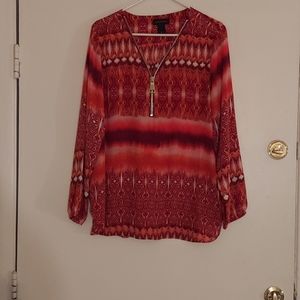 Investment  blouse with  zip